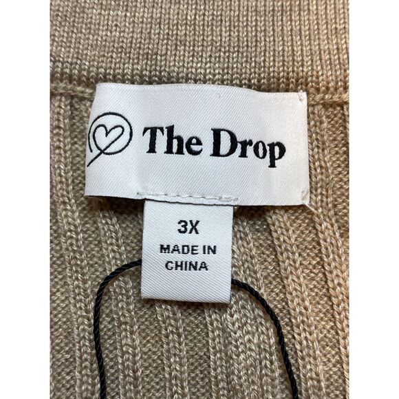 New The Drop Catalina Wide Leg Sweater Pant Women Sz 3X Pull-On Ribbed Comfort - Picture 6 of 15